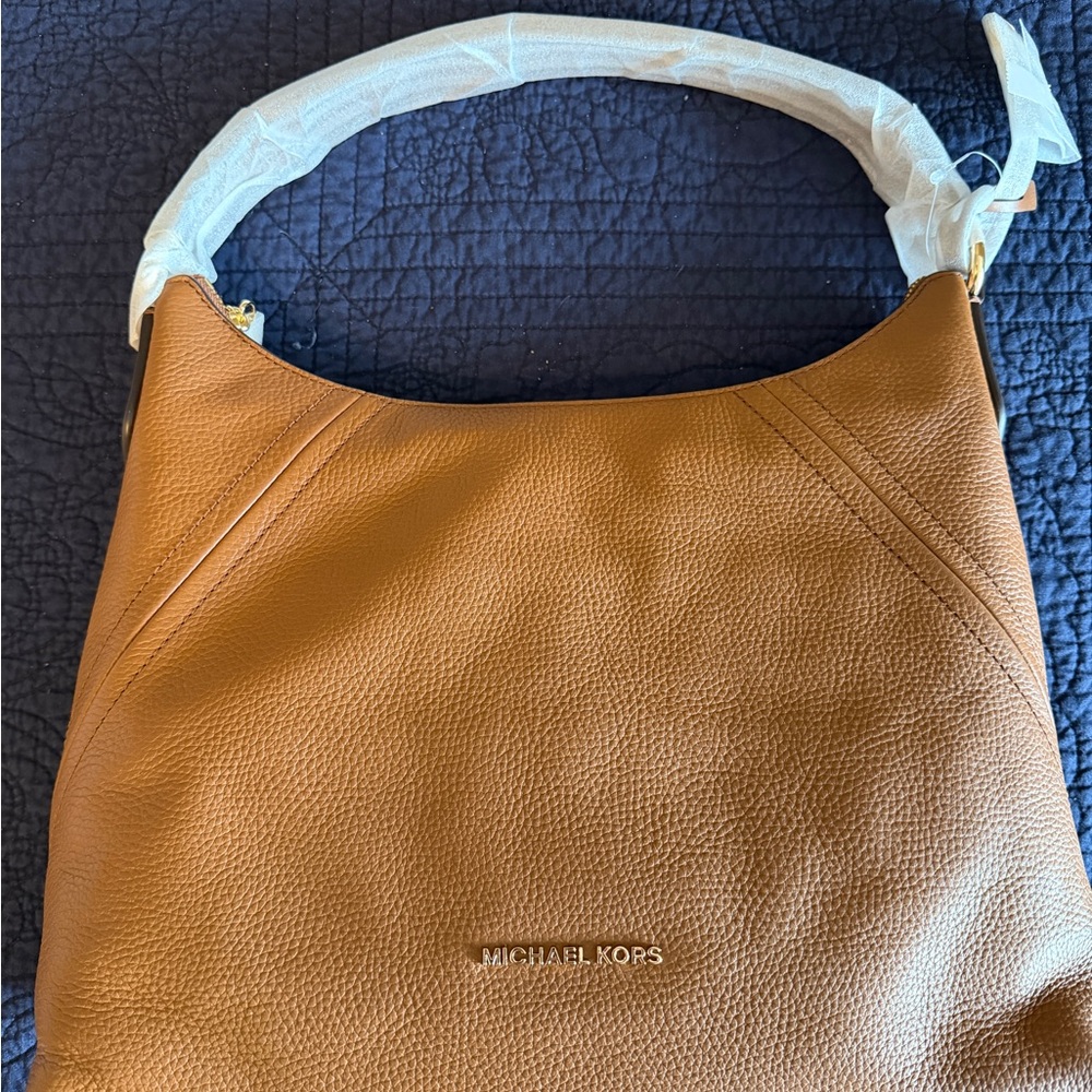 Michael Kors Tan Leather Hobo Bag